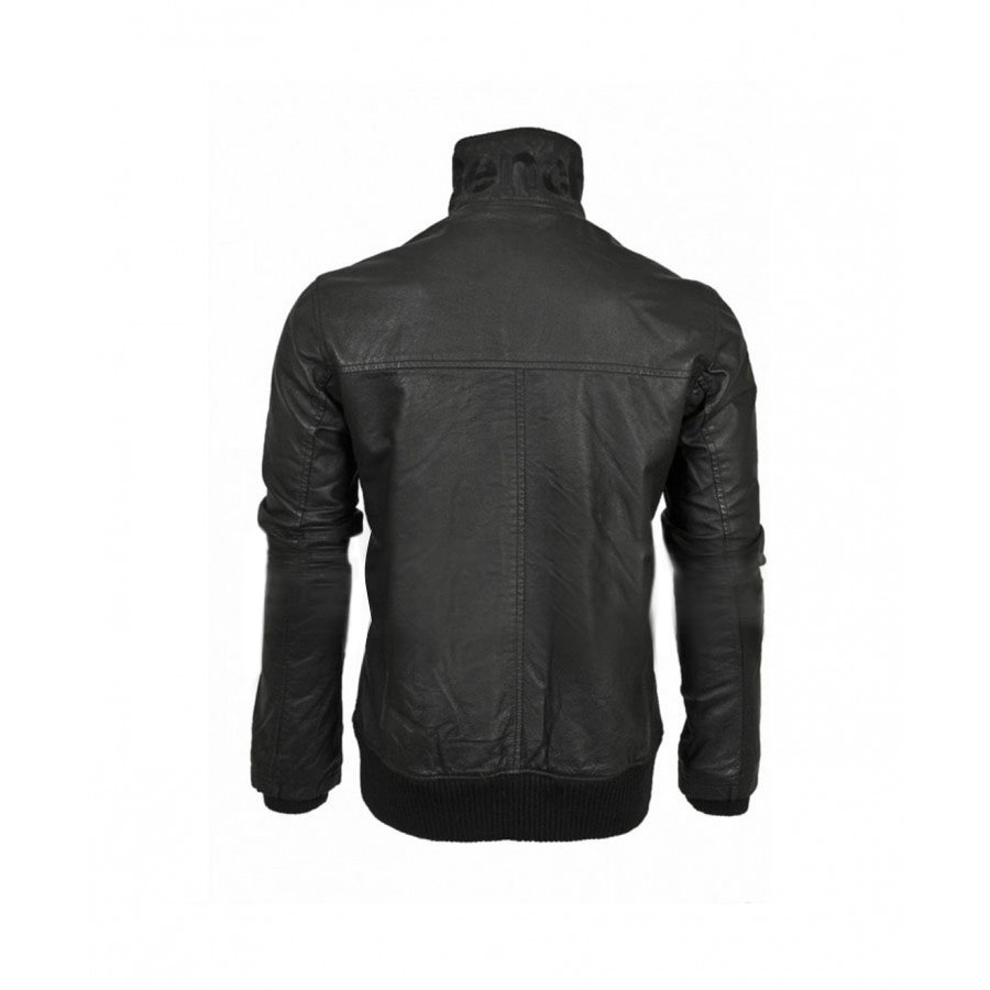 Mens Urban Retro Leather Bomber Jacket Mens Urban Retro Leather Bomber Jacket