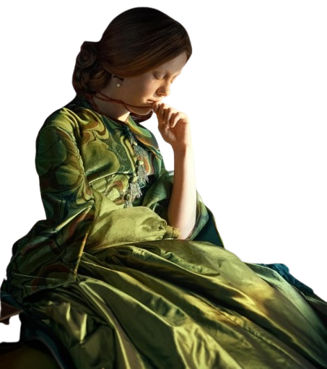 Frankenstein Mia Goth Green Coat