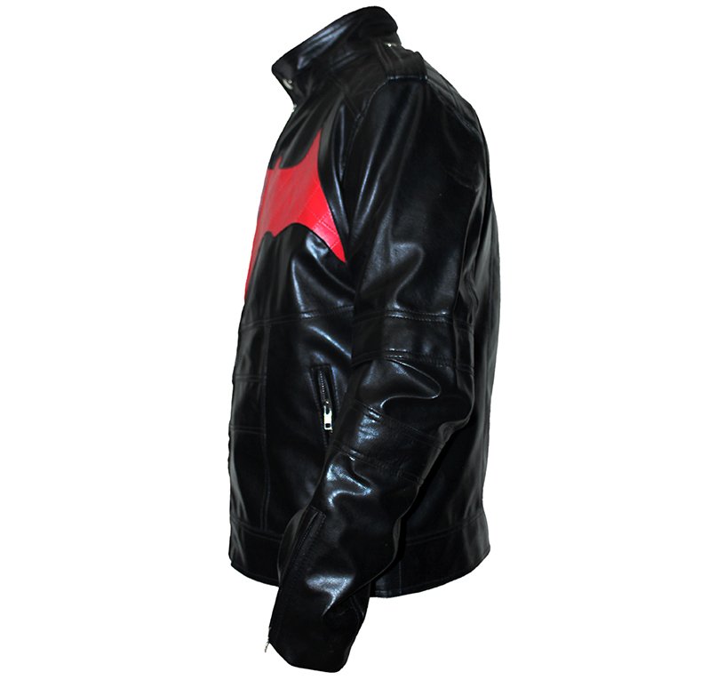 Batman Motorbike Red Leather Jacket Batman Motorbike Red Leather Jacket