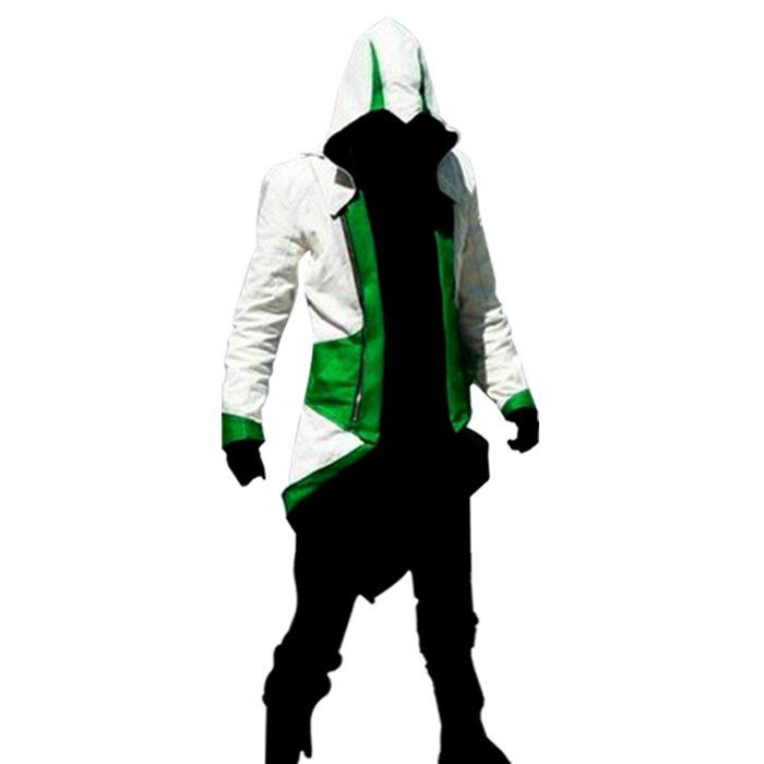 Ninja Assassin Creed Costume On Sale green-andwhite-ninja-jacket