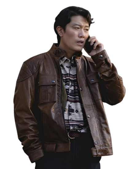No Other Choice 2025 Park Hee Soon Brown Leather Jacket No Other Choice 2025 Park Hee Soon Brown Leather Jacket