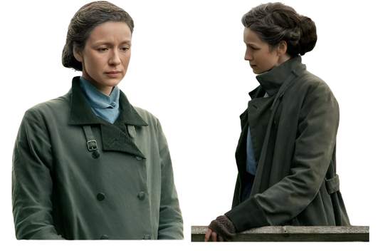 Outlander Caitriona Balfe Green Trench Coat Outlander Caitriona Balfe Green Trench Coat