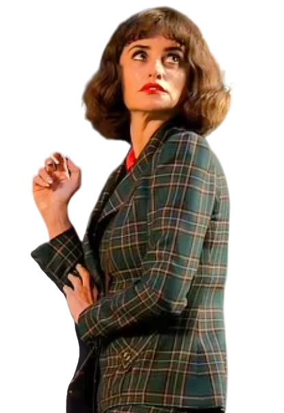 Penelope Cruz The Bride Green Checkered Coat The Bride Penelope Cruz Green Checkered Coat