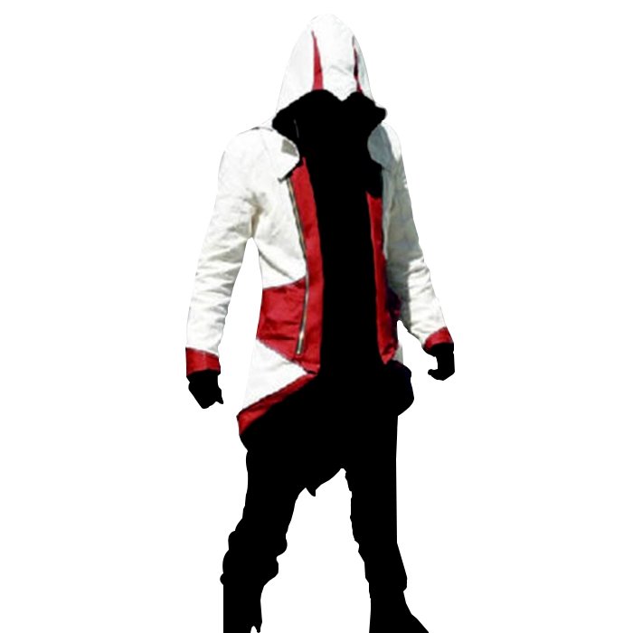Red And White Ninja Assassin Creed Costume white-and-red-ninja-jacket