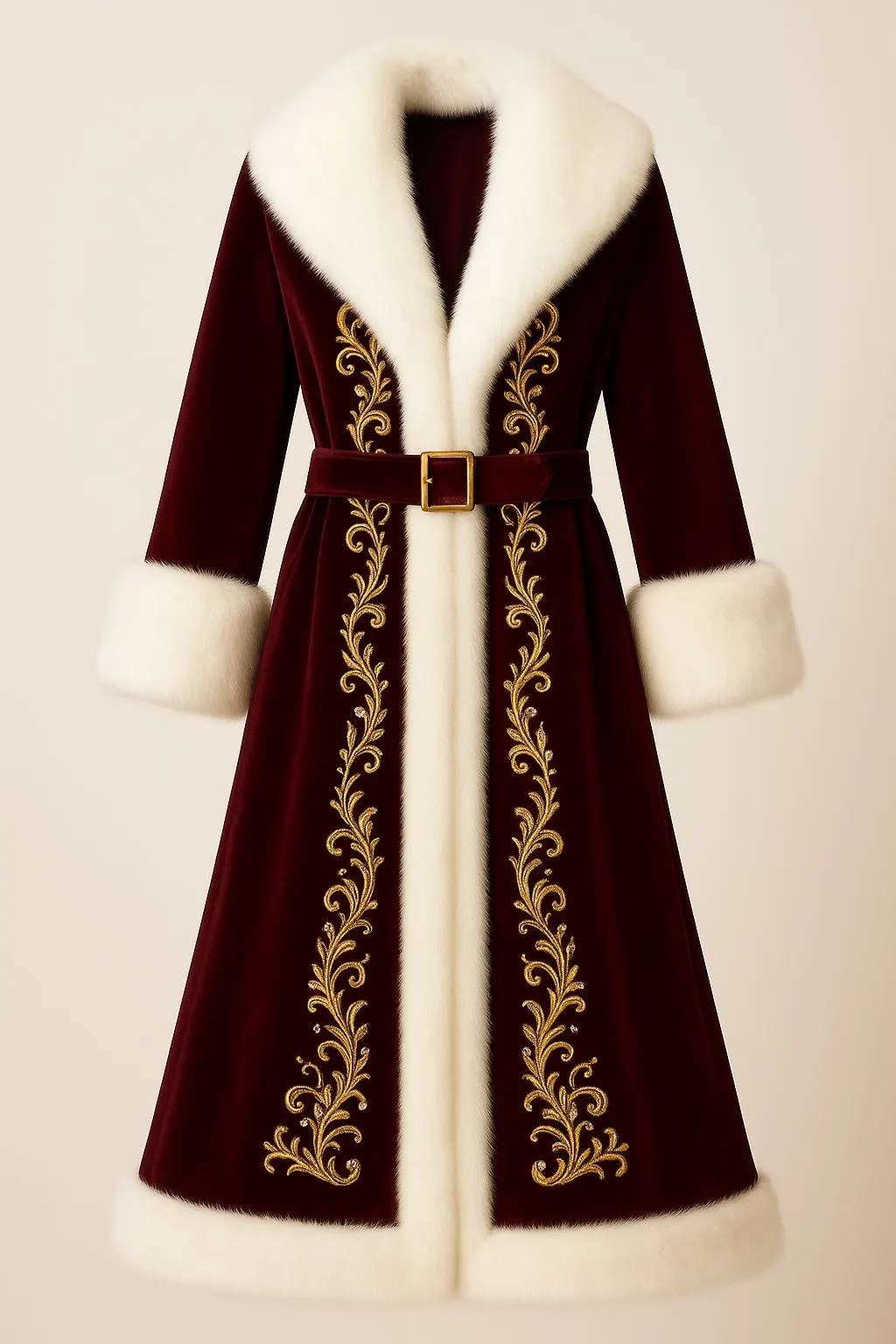 Shop Santa Claus Burgundy Coat 