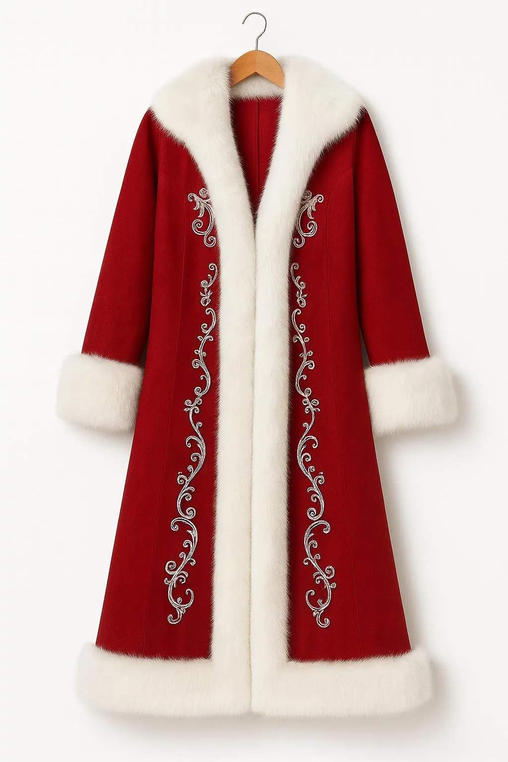 Shop Santa Claus Red Wool Blend Coat