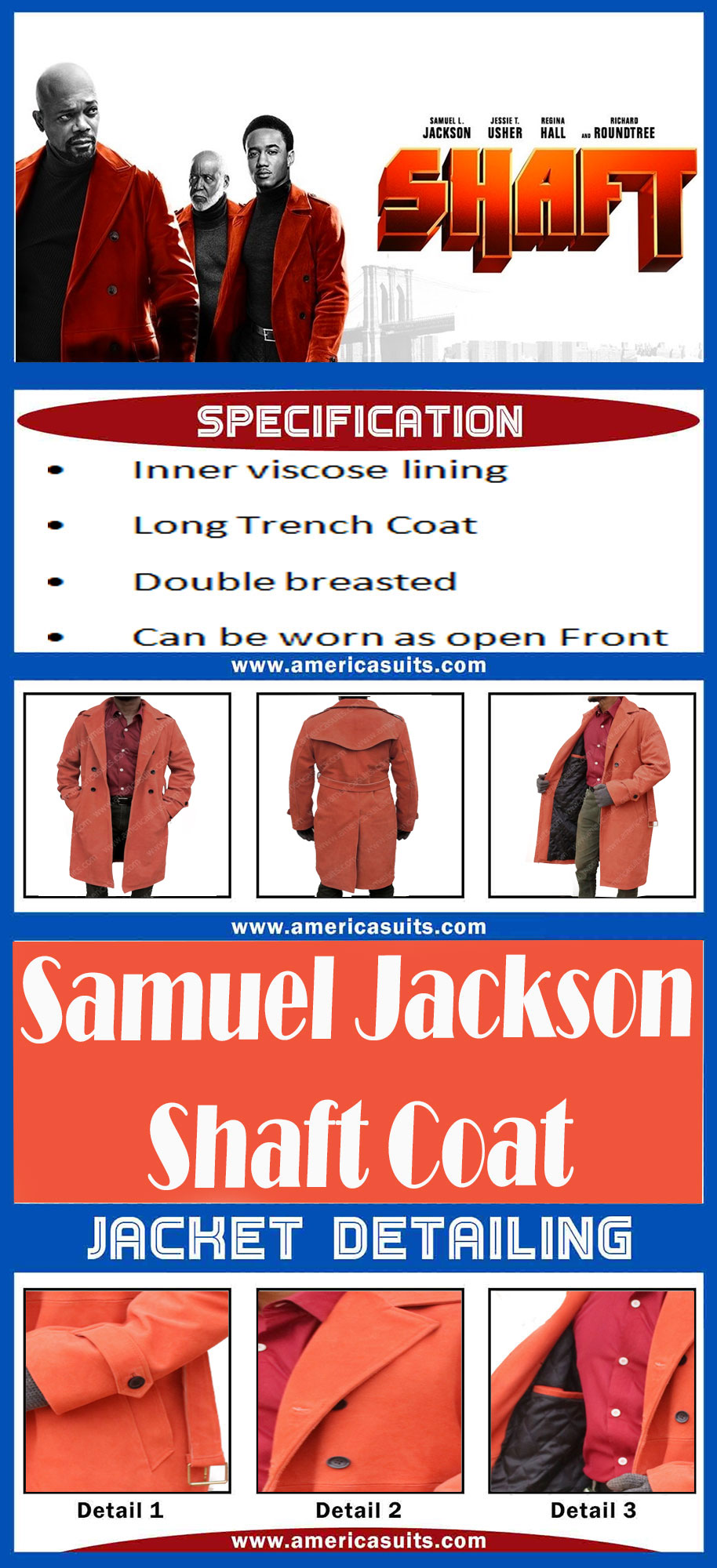 LP-FACON Mens John Shaf Samuel Red Suede Leather Trench Coat at   Men’s Clothing store