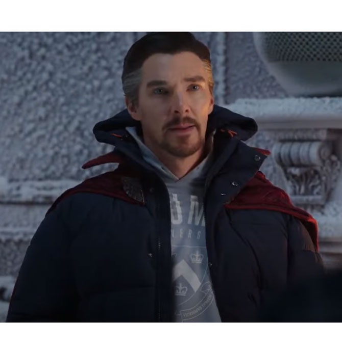 Spider-Man No Way Home Doctor Strange Puffer Jacket Spider-Man-No-Way-Home-2021-Benedict-Cumberbatch-Black-Puffer-Jacket