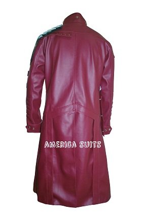 Starlord Guardians of the Galaxy Red Leather Trench Coat new-guardians-of-galaxy-long-leather-coat