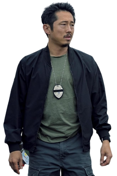 Steven Yeun The RIP Black Bomber Jacket Steven Yeun Black Bomber Jacket