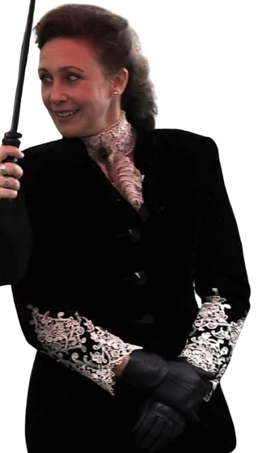 Vera Farmiga Embroidered Coat