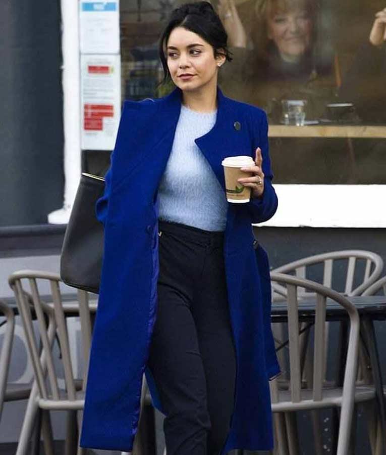 The Princess Switch Switched Again Lady Margaret Coat the-princess-switch-switched-again-vanessa-hudgens-blue-coat