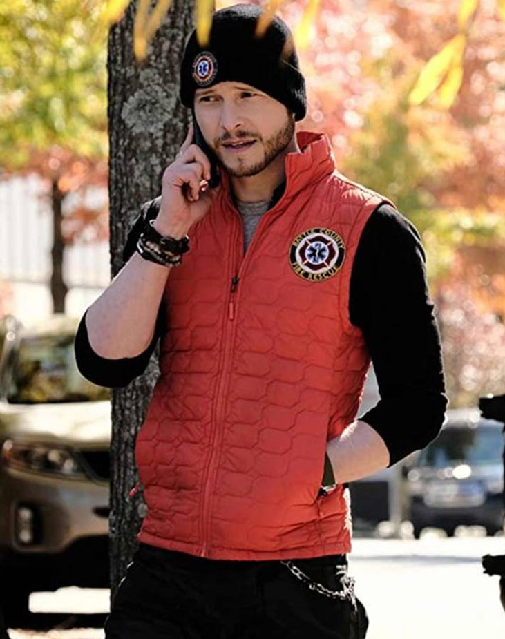 The Resident Matt Czuchry Vest Conard-Hawkins-The-Resident-Matt-Czuchry-Red-Vest