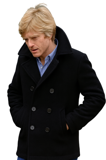 Robert Redford Black Trench Coat
