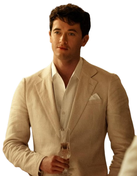 Tom Blyth White Coat