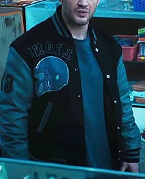 Venom Let There Be Carnage Eddie Brock Jacket VENOM-2-Tom-Hardy-Detroit-Lions-Varsity-Jacket