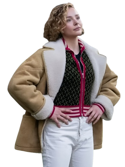 What Fun Oh Chloe Grace Moretz Shearling Leather Jacket What Fun Oh Chloe Grace Moretz Shearling Leather Jacket