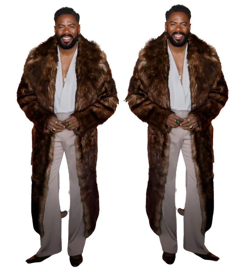 Wicked For Good Colman Domingo Faux Fur Coat Wicked For Good Colman Domingo Faux Fur Coat