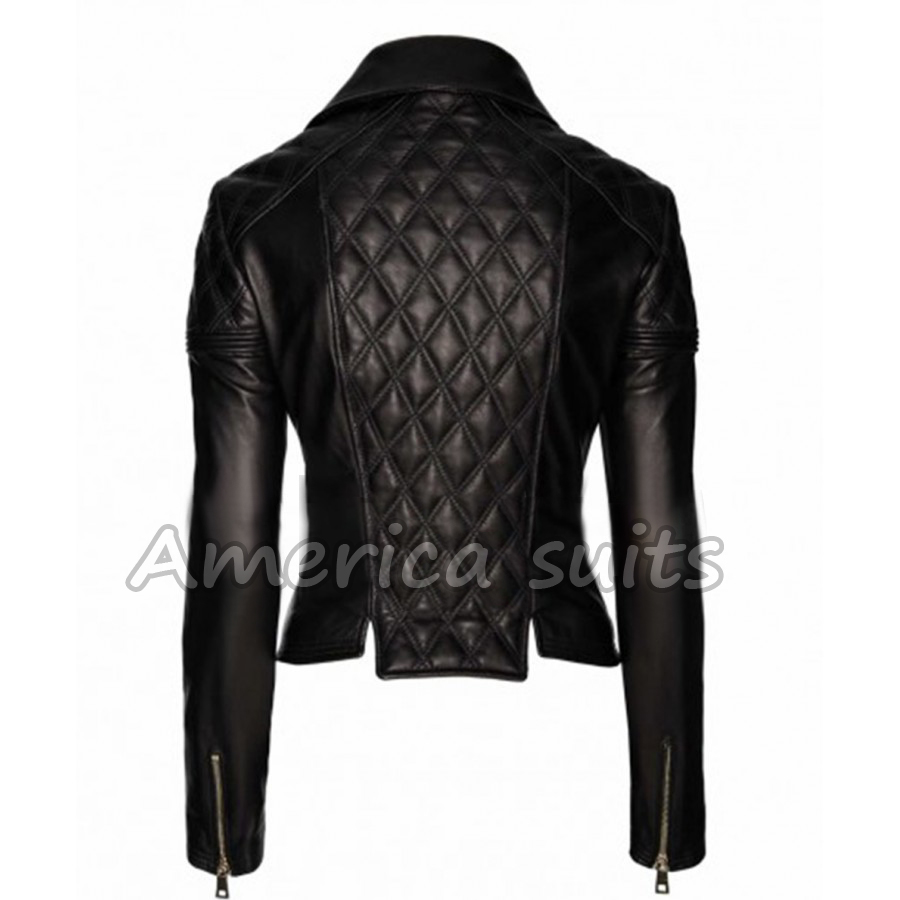 Women Quilted Biker Leather Jacket women-black-qulited-biker-jacket