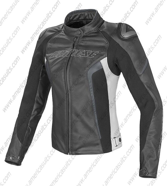 Women Racing Leather Jacket
