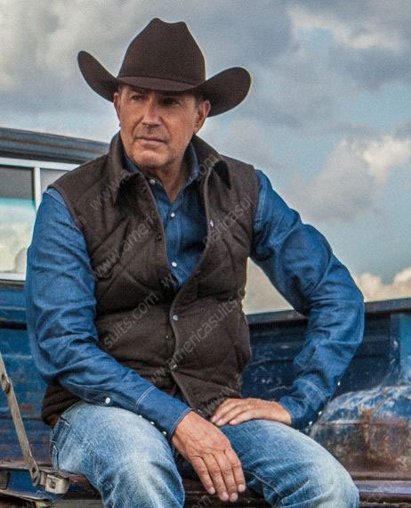 Yellowstone Kevin Costner Black Vest Yellowstone-Kevin-Costner-Vest