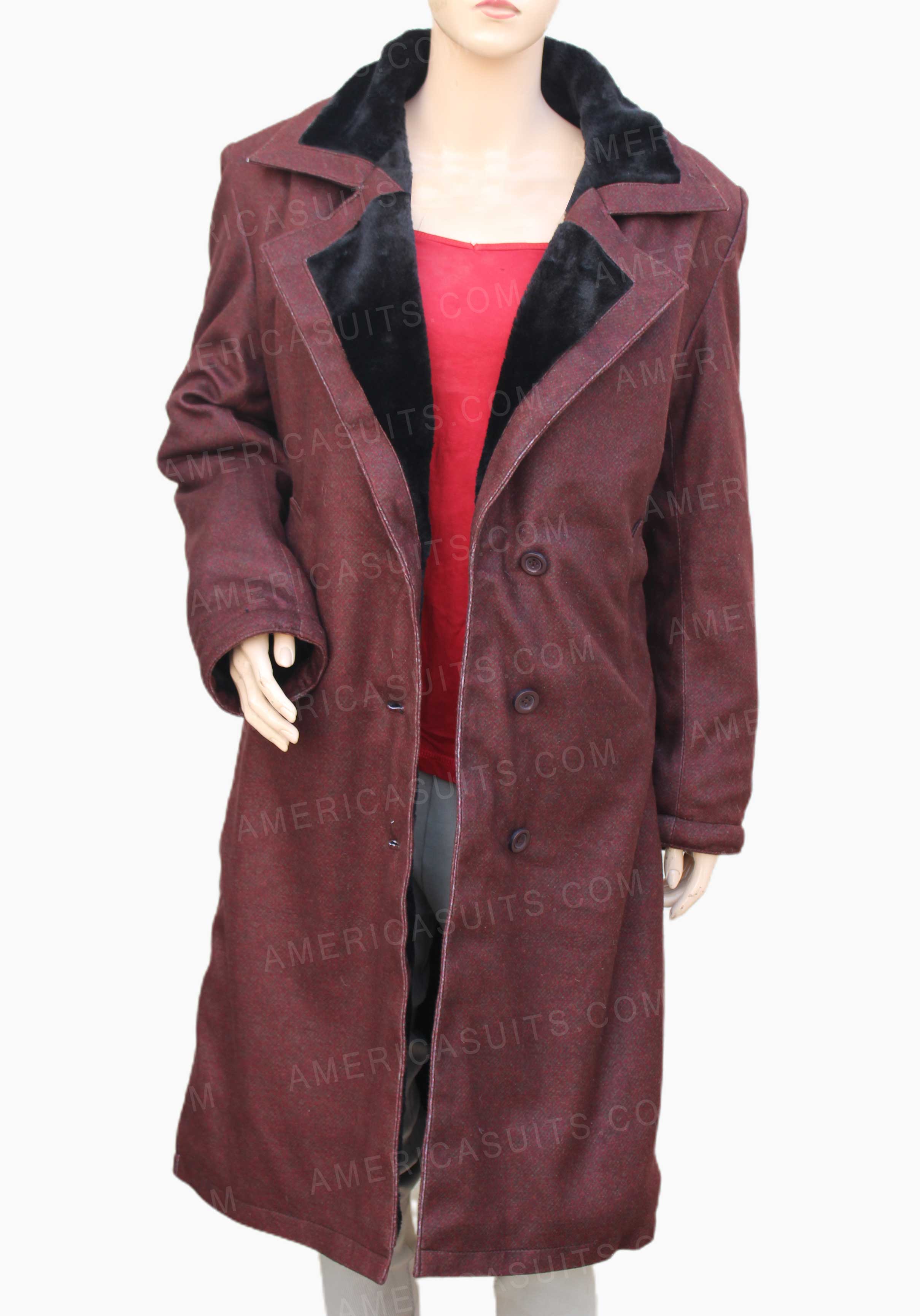 Yellowstone Monica Dutton Brown Coat Yellowstone Brown Shearling Coat