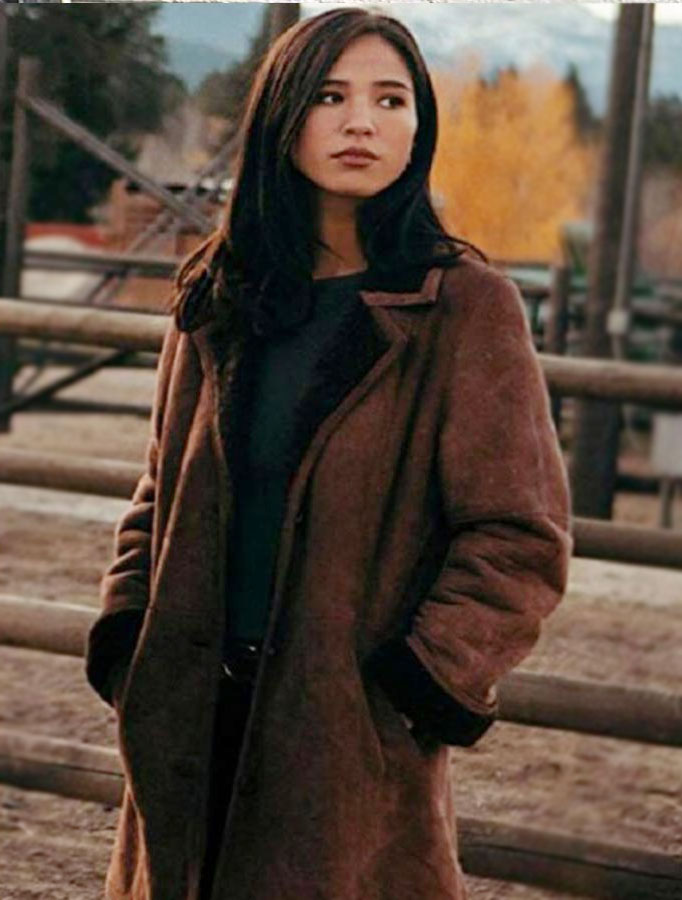Yellowstone Monica Dutton Brown Coat Yellowstone-Monica-Dutton-Coat