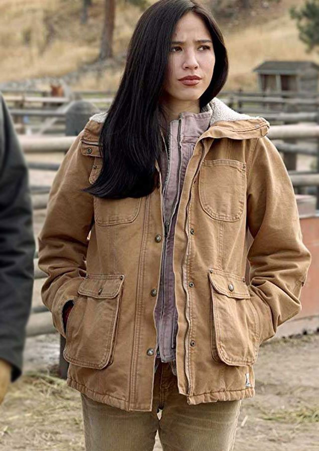 Yellowstone Monica Dutton Cotton Jacket Yellowstone-Kelsey-Asbille-Cotton-Jacket